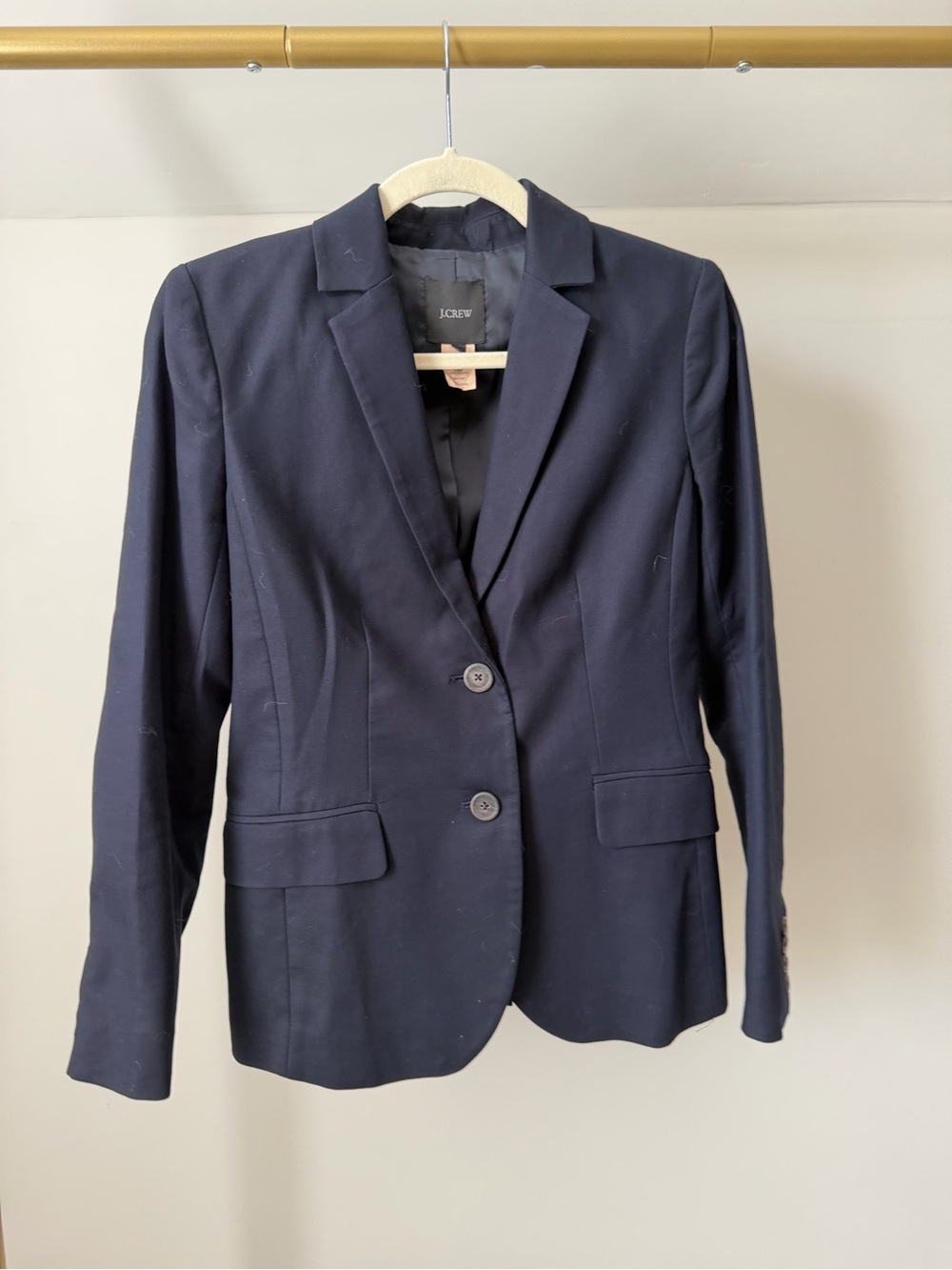 J. Crew Navy Tailored Women's Blazer Sz 2